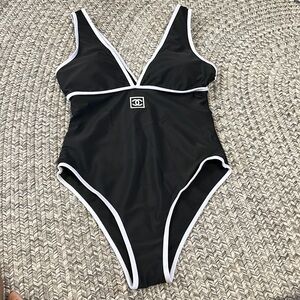 Chanel Black and White Swimsuit size 36